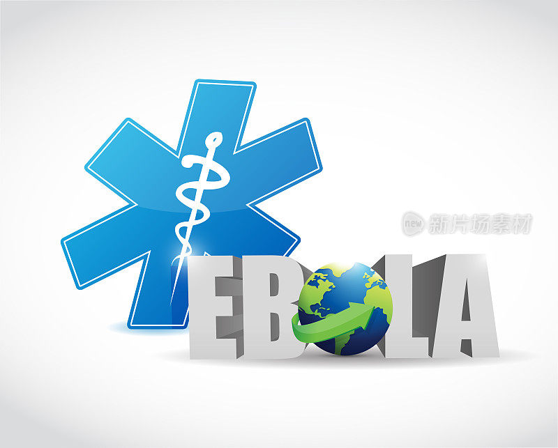 Ebola sign illustration design